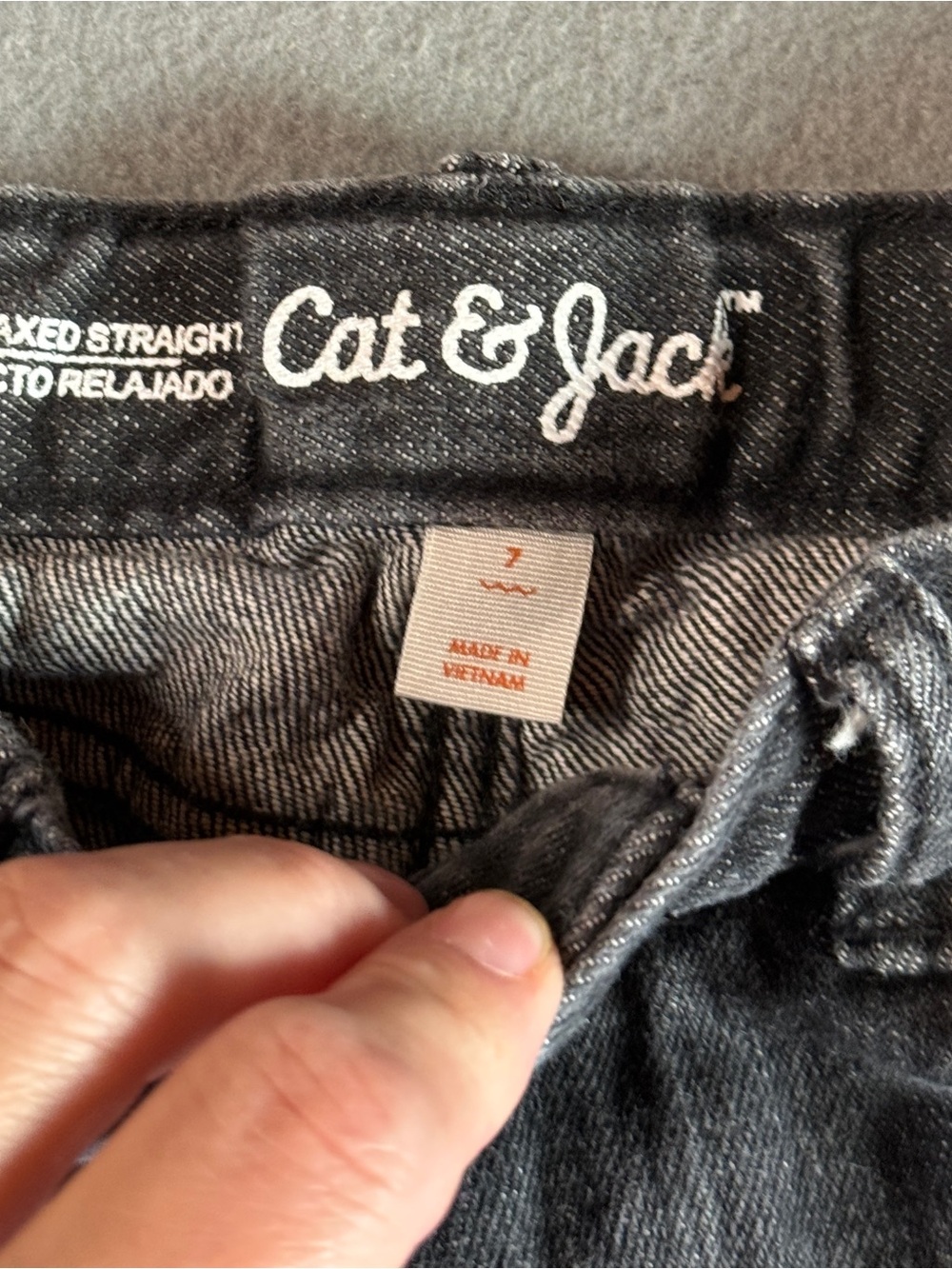Cat & Jack Faded Black Kids Jeans - Picture 3 of 3
